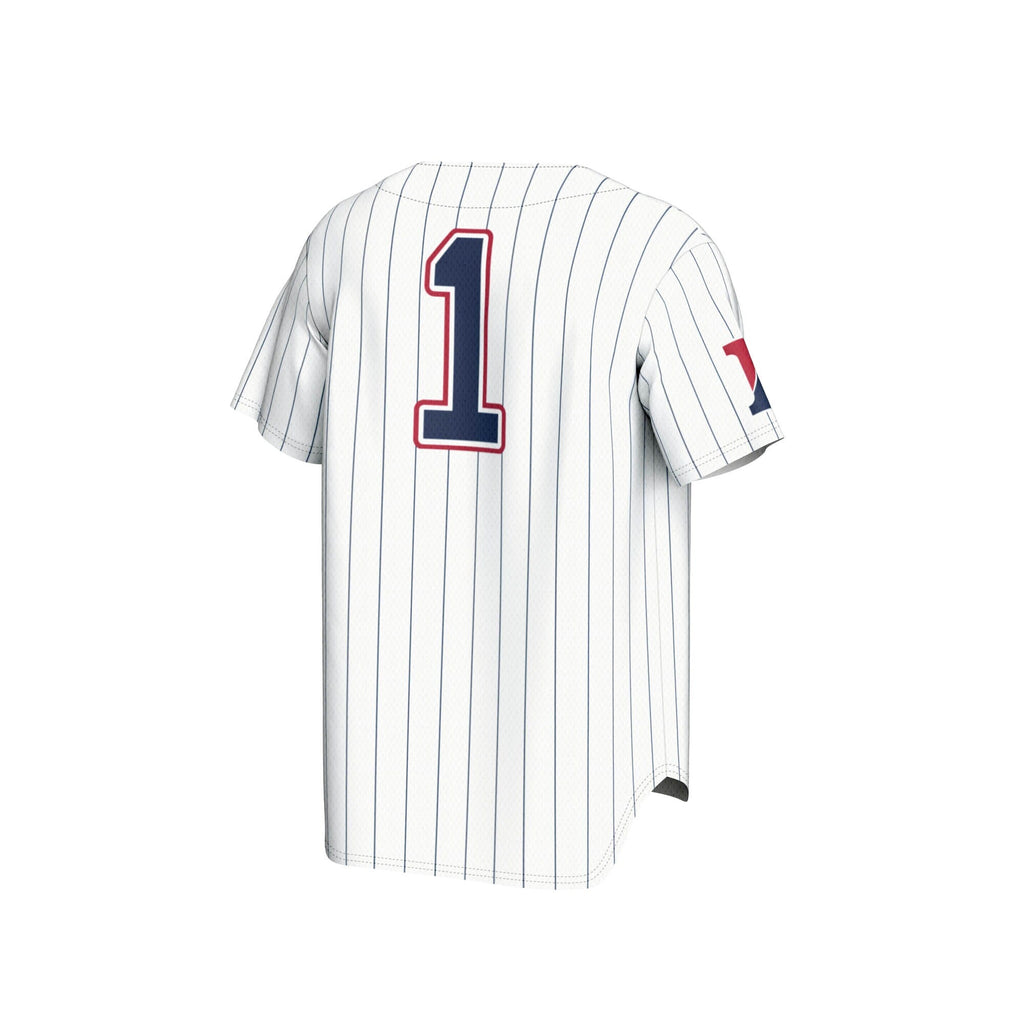 #1 Pennsylvania Quakers Lightweight Baseball Jersey - White product image 4, provided for visual reference and product