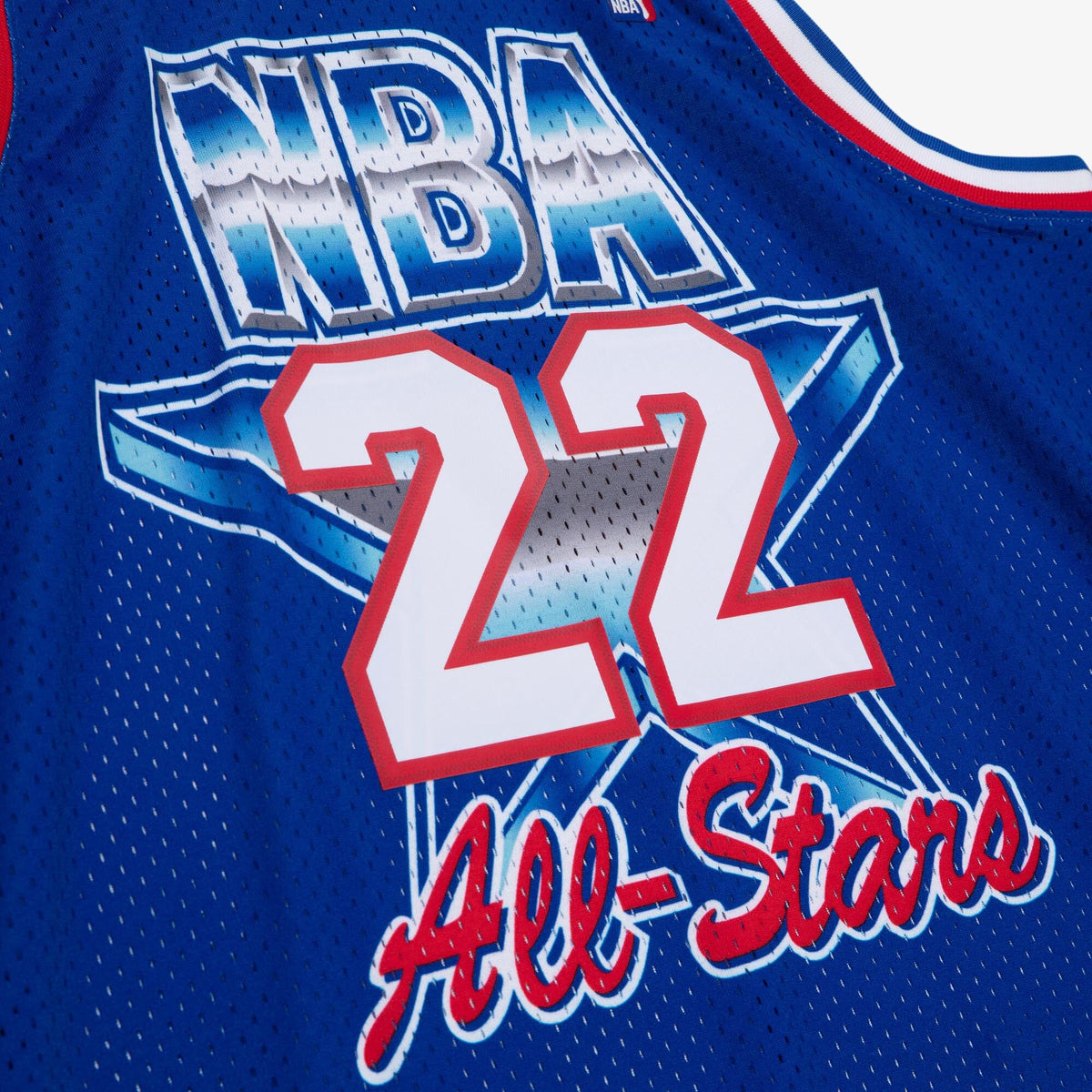 NBA Clyde Drexler 1992 All-Star West Authentic Jersey - Royal Blue product image 5, provided for visual reference and