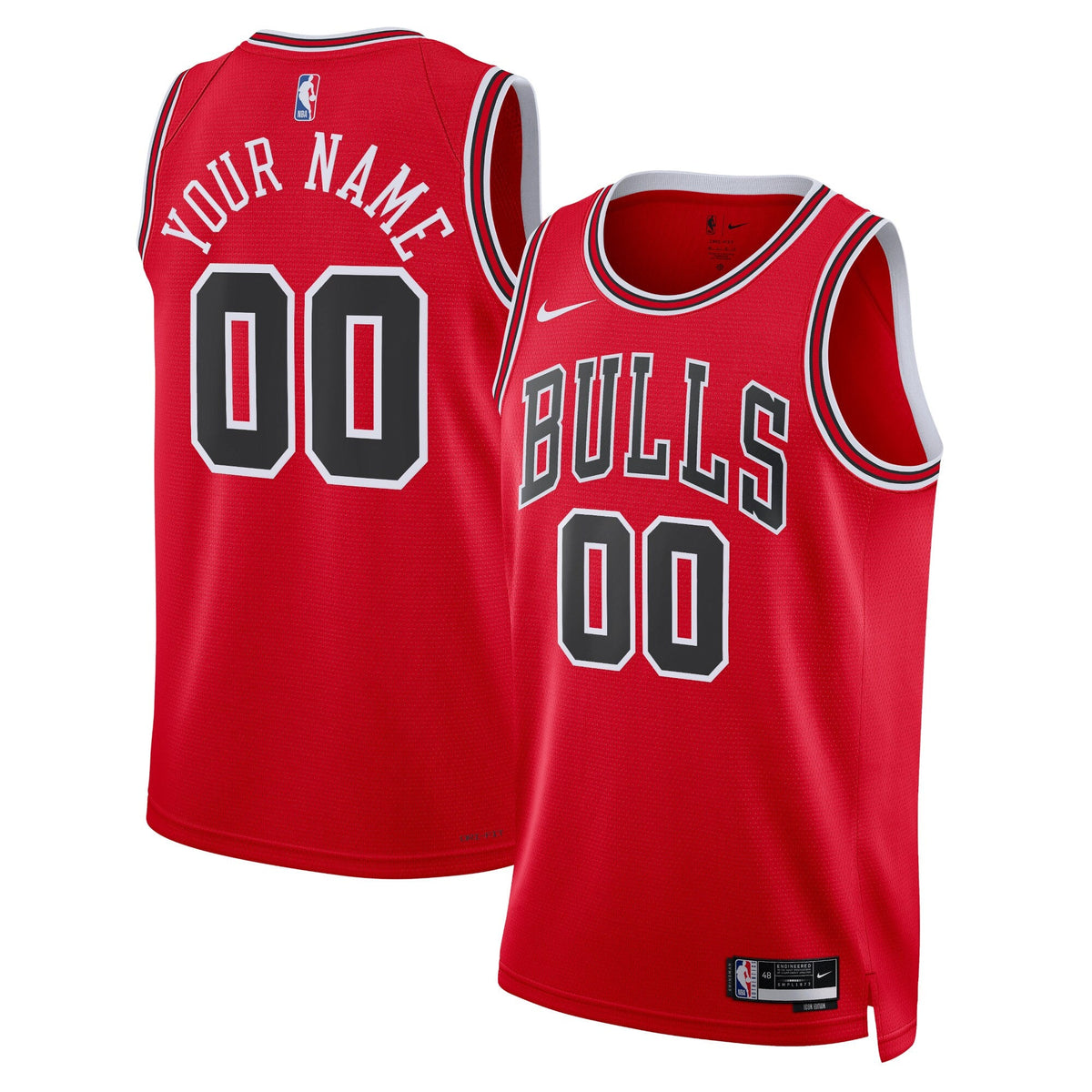 Chicago Bulls Icon Swingman Jersey - Custom product image 1, provided for visual reference and product detail review