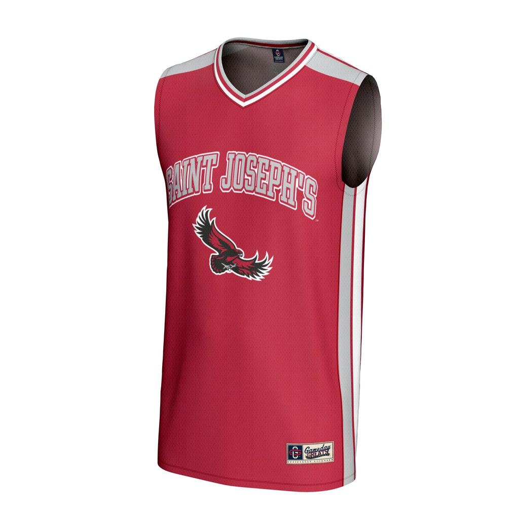 Saint Joseph's Hawks Spirit Basketball Jersey - Crimson product image 3, provided for visual reference and product detail