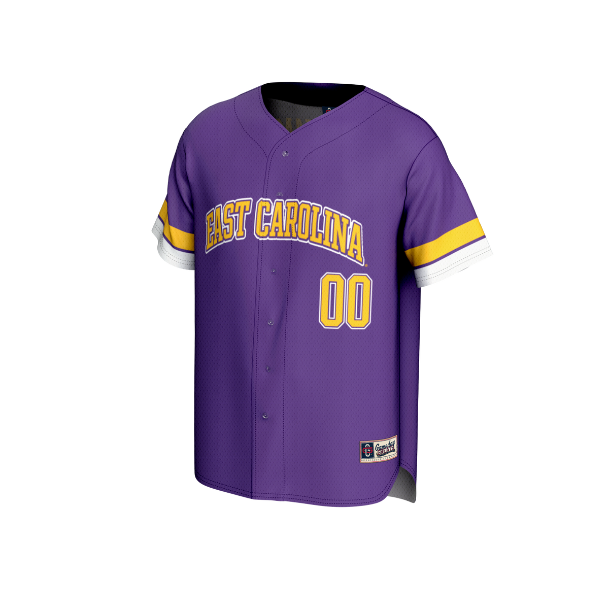 ECU Pirates NIL Pick-A-Player Lightweight Baseball Jersey - Purple product image 3, provided for visual reference and