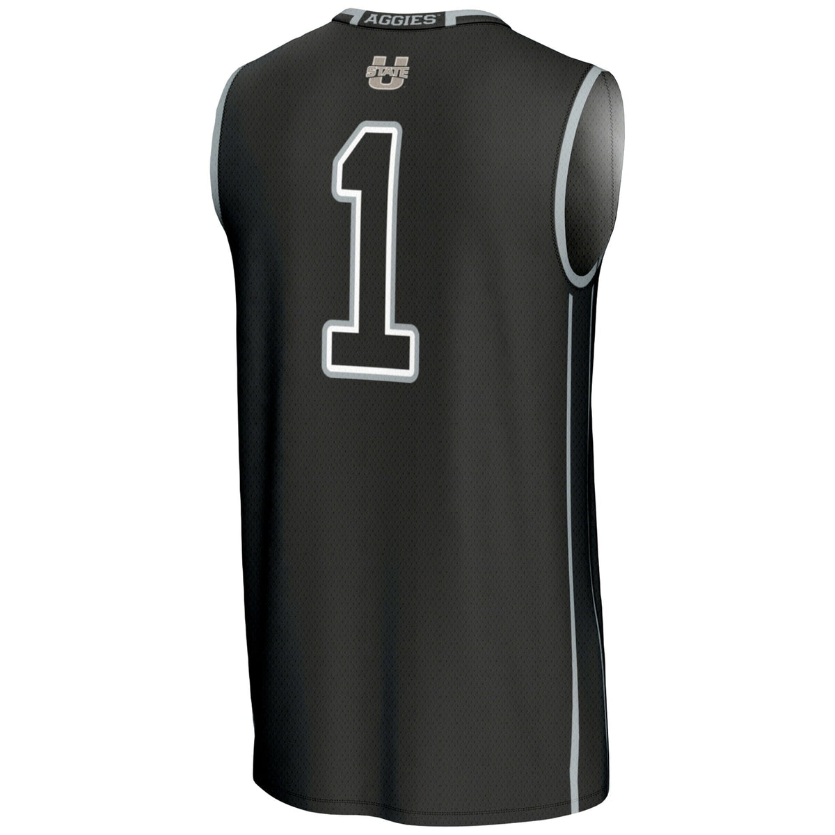#1 Utah State Aggies Lightweight Basketball Jersey - Black product image 4, provided for visual reference and product detail