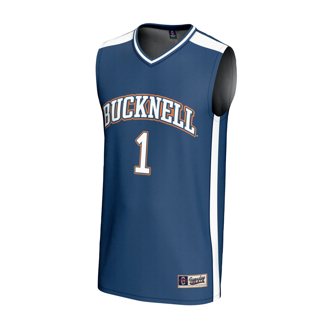 #1 Bucknell Bison Lightweight Basketball Fashion Jersey - Blue product image 3, provided for visual reference and product