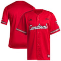 Red Louisville Cardinals Reverse Retro Replica Baseball Jersey product image 1, provided for visual reference and product