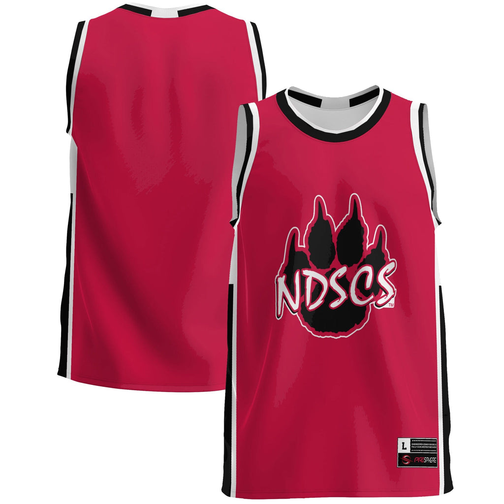 North Dakota College Wildcats Lightweight Basketball Jersey - Red product image 2, provided for visual reference and product