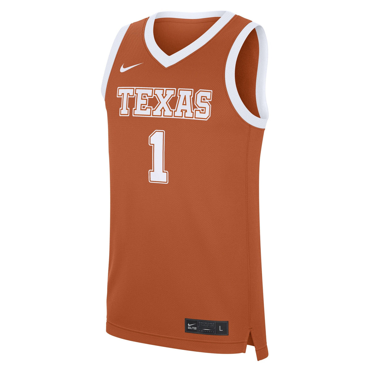 #1 Texas Longhorns Road Replica Jersey - Texas Orange product image 3, provided for visual reference and product detail