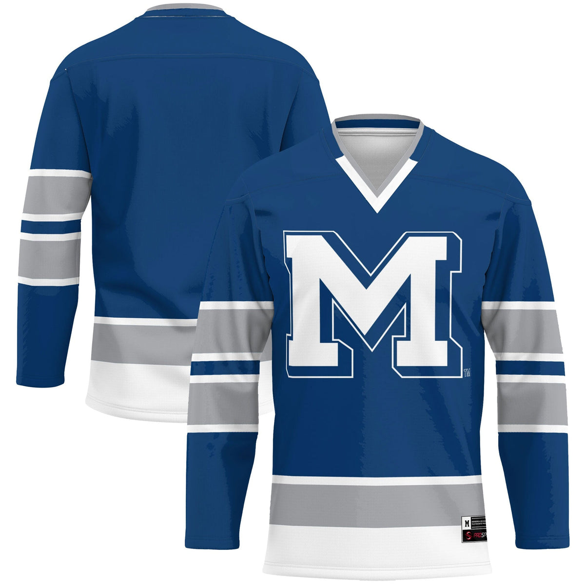 Colorado School of Mines Orediggers Hockey Jersey - Blue product image 1, provided for visual reference and product detail