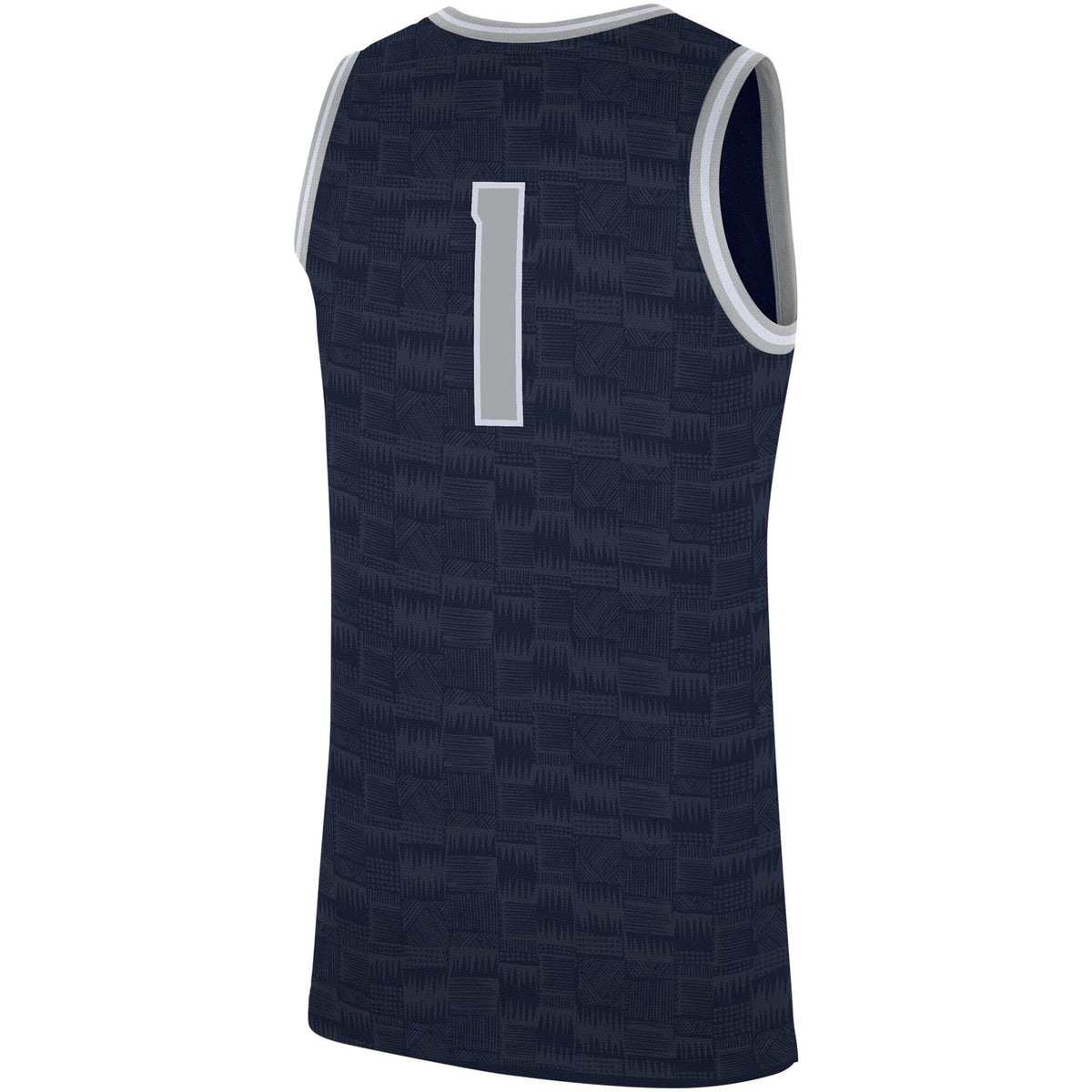 #1 Navy Georgetown Hoyas Replica Jersey product image 4, provided for visual reference and product detail review