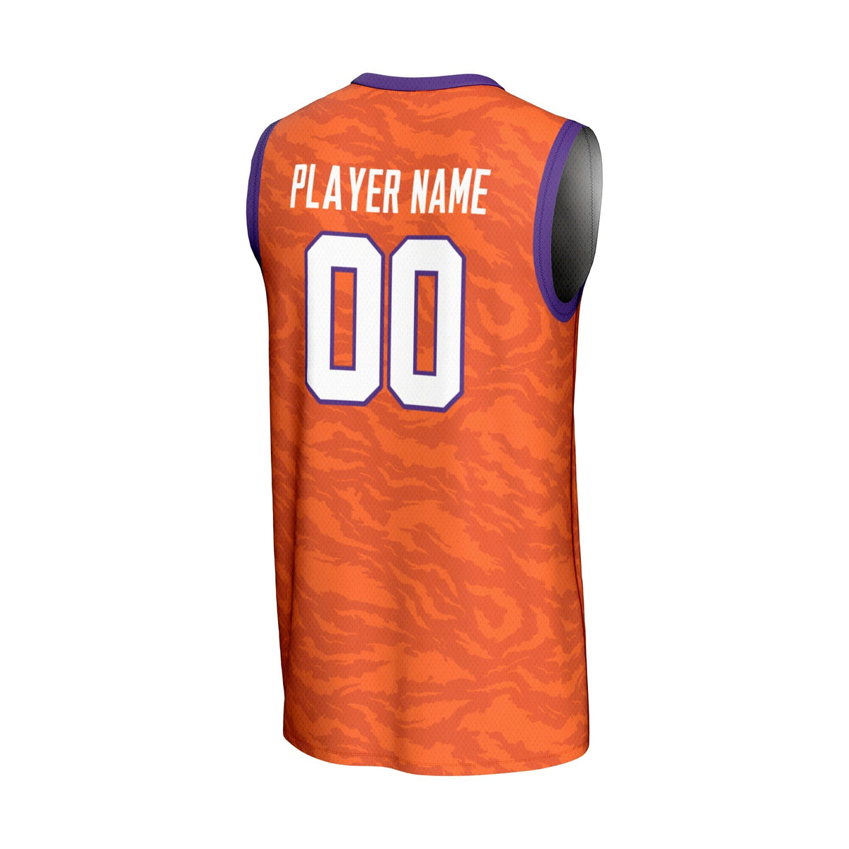 Clemson Tigers NIL Pick-A-Player Basketball Lightweight Jersey - Orange product image 4, provided for visual reference and