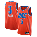 Oklahoma City Thunder Statement Edition Swingman Jersey - Orange - Jared McCain product image 1, provided for visual