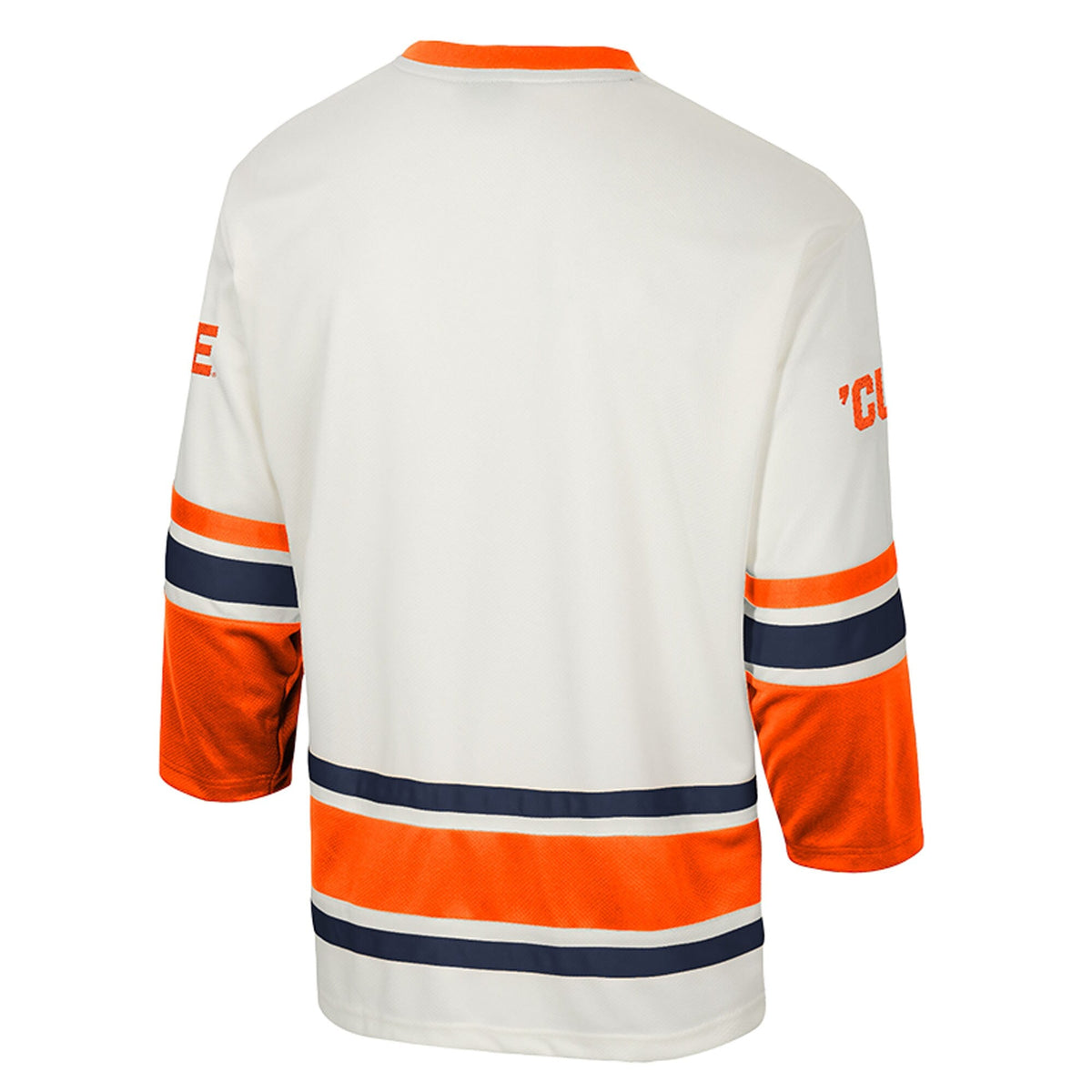 Syracuse Orange Puck Proud Fashion Hockey Jersey - Cream product image 4, provided for visual reference and product detail
