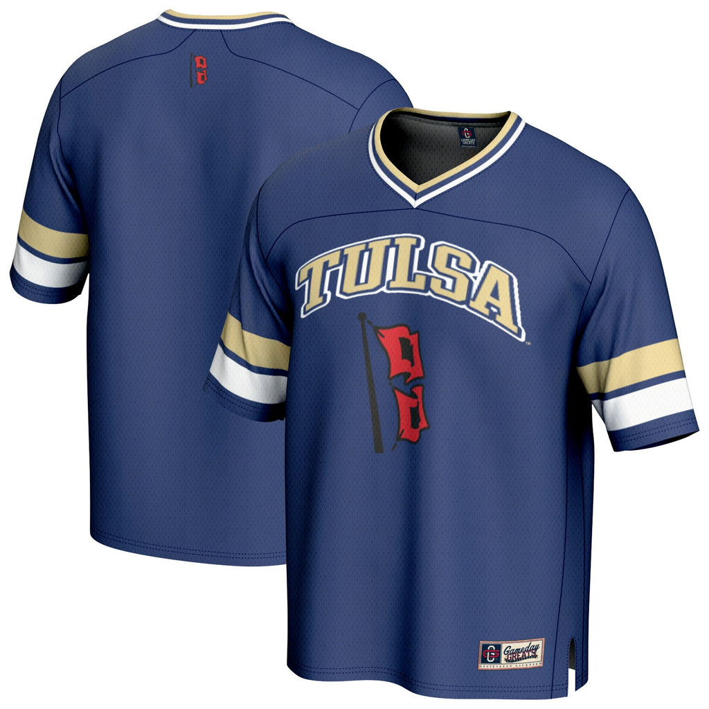 Tulsa Golden Hurricane Football Jersey - Royal product image 2, provided for visual reference and product detail review