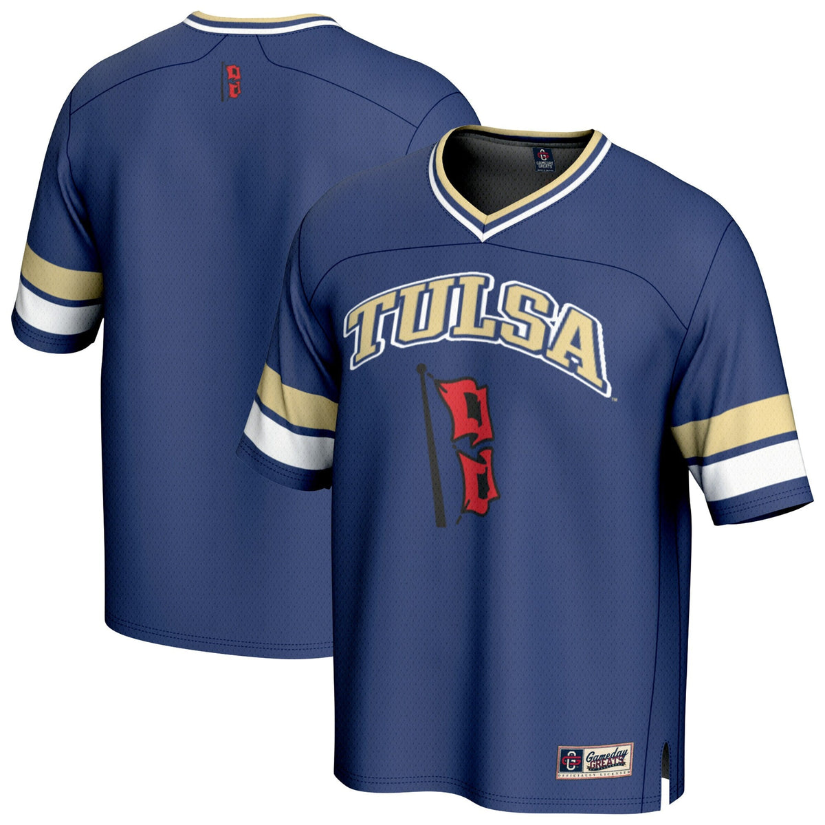 Tulsa Golden Hurricane Football Jersey - Royal product image 2, provided for visual reference and product detail review