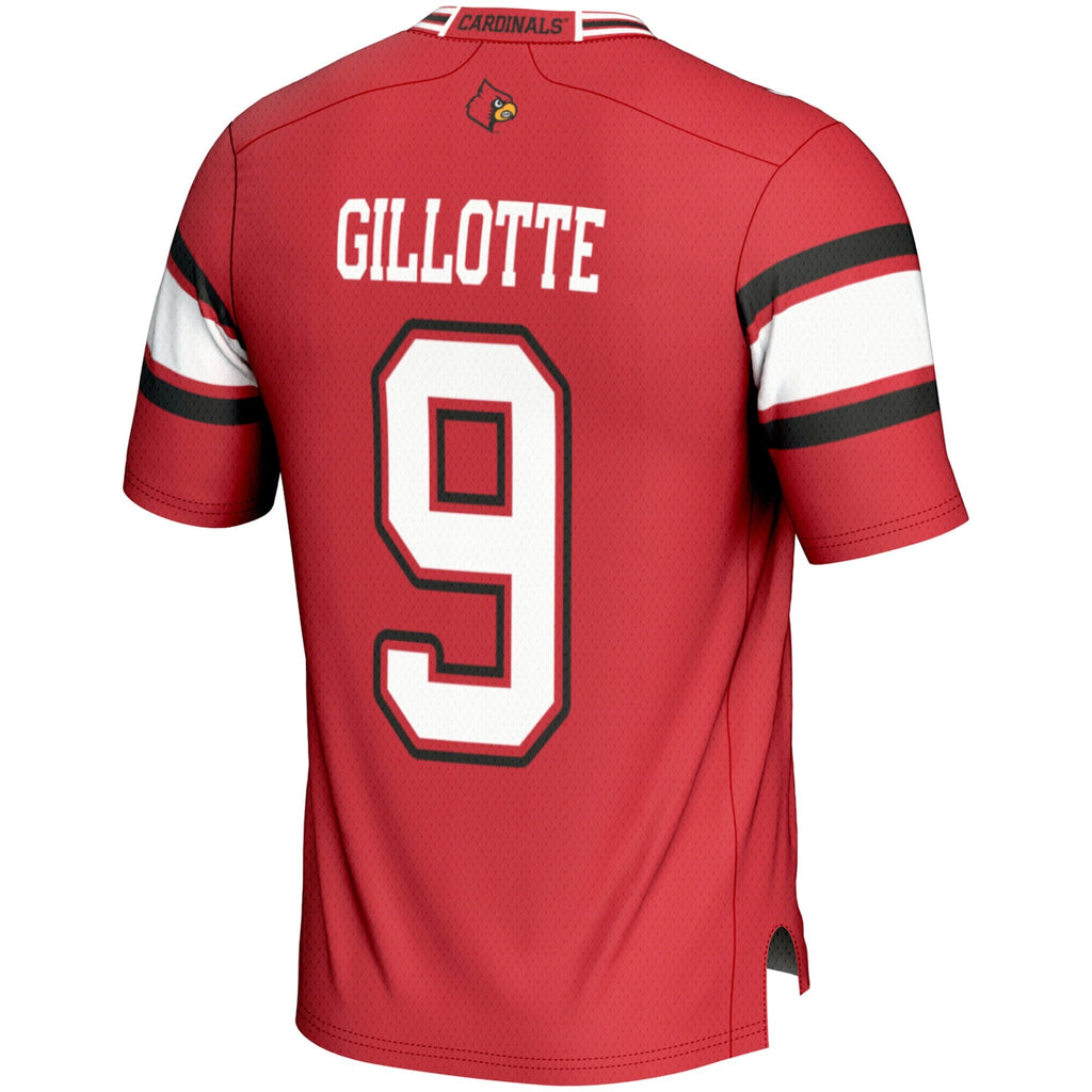 Ashton Gillotte Louisville Cardinals NIL Player Football Jersey - Red product image 4, provided for visual reference and