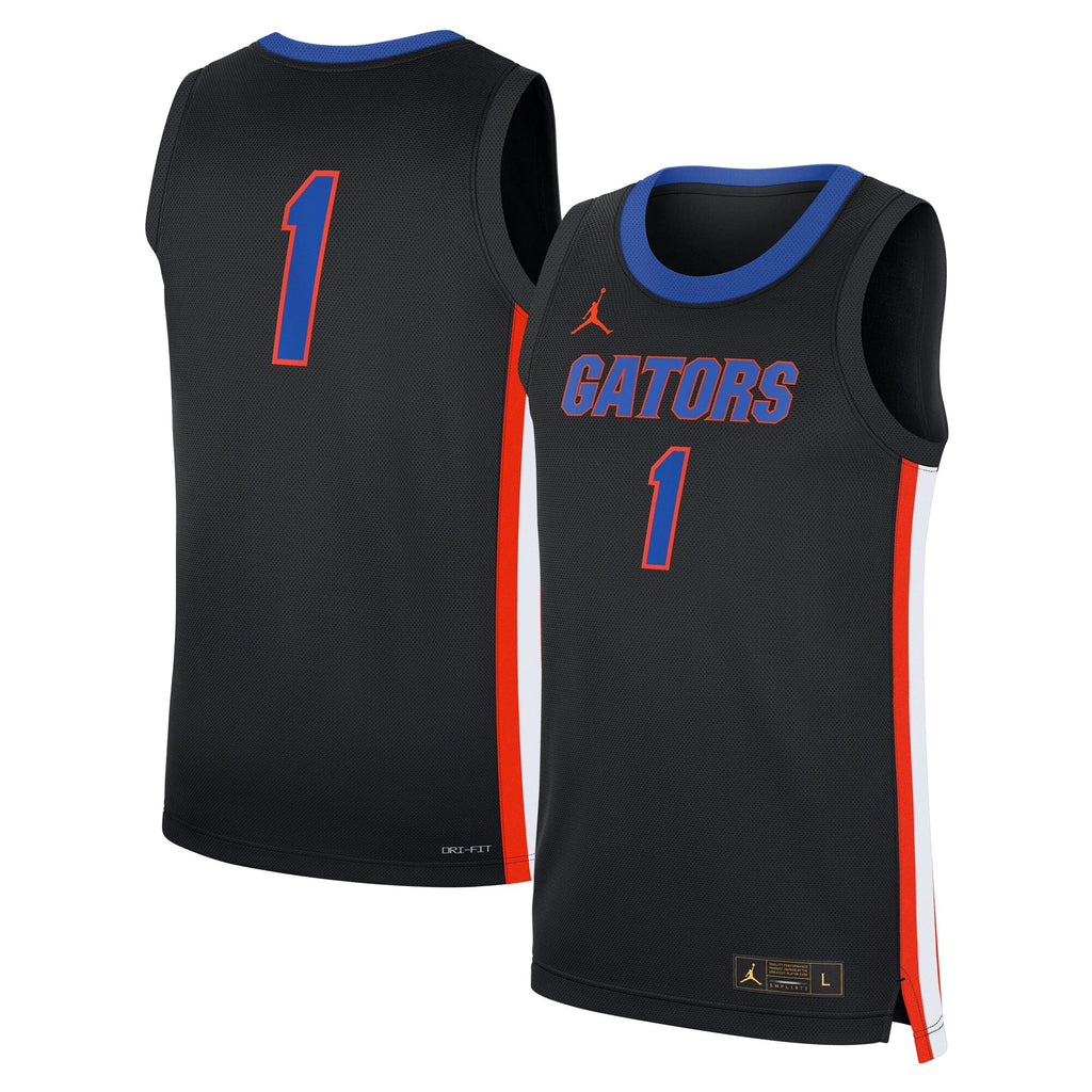 #1 Florida Gators Alternate Replica Jersey - Black product image 1, provided for visual reference and product detail review