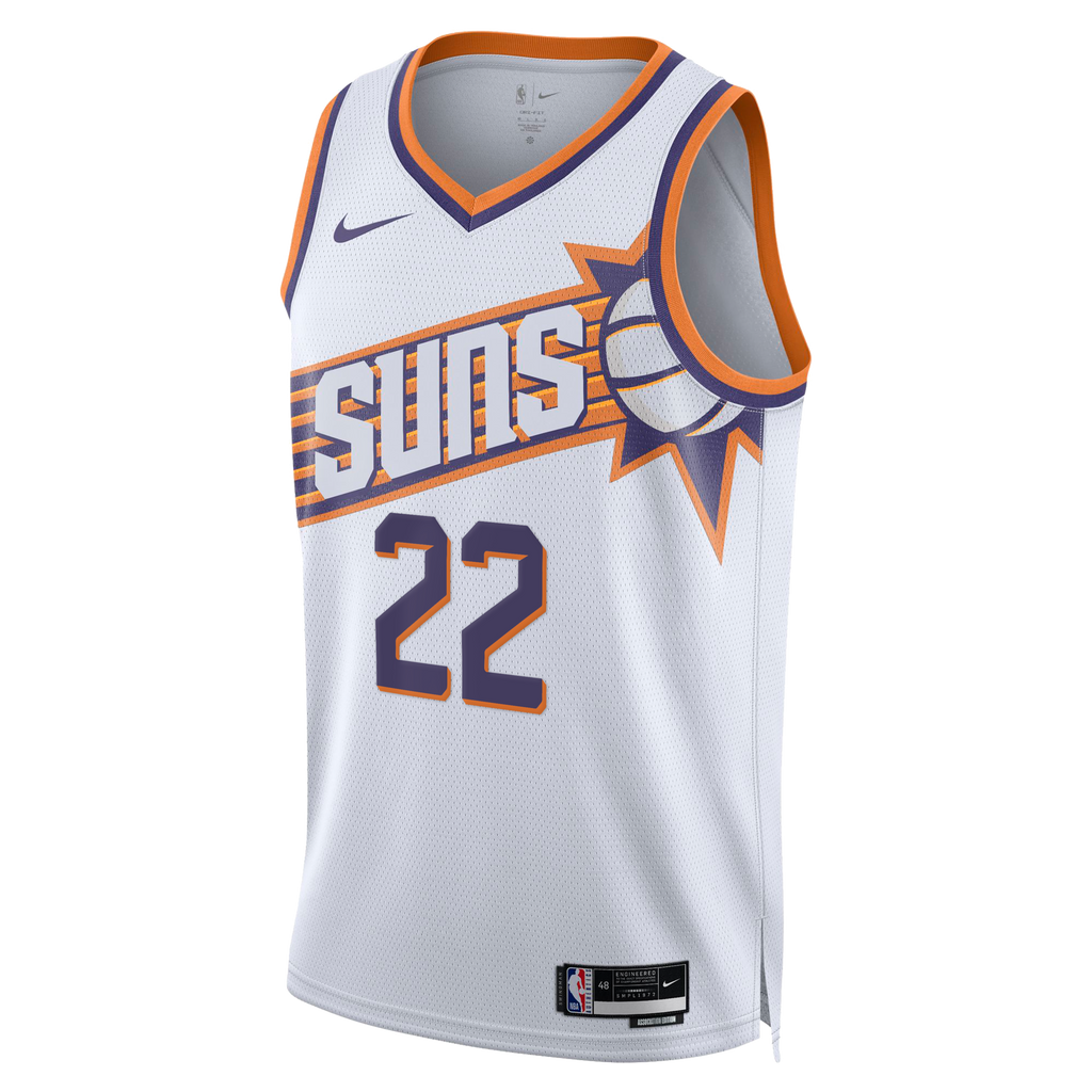 Phoenix Suns Association Edition Swingman Jersey - White - Miles Bridges product image 3, provided for visual reference and