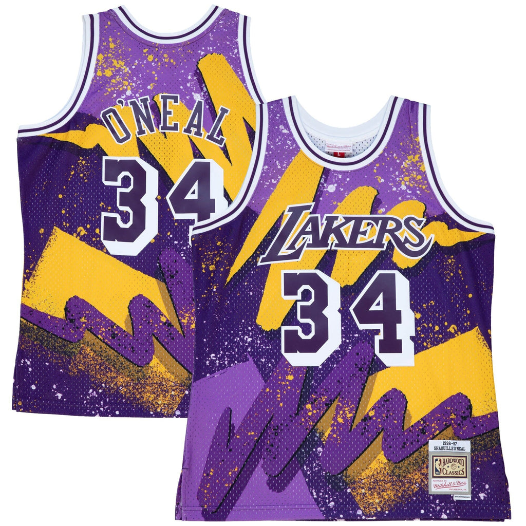 Los Angeles Lakers Hyper Hoops Swingman Jersey - Shaquille O'Neal - Dark Purple product image 1, provided for visual