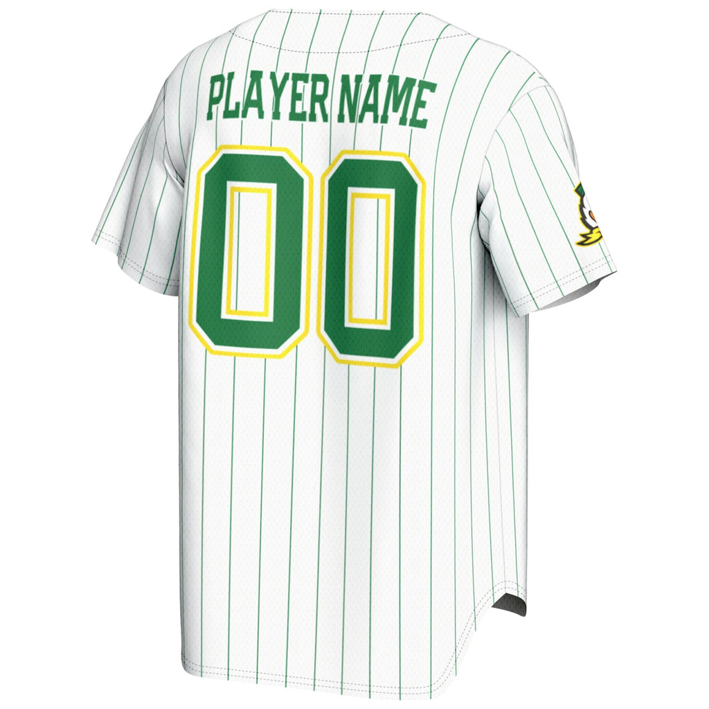 Oregon Ducks NIL Pick-A-Player Lightweight Baseball Jersey - White product image 4, provided for visual reference and