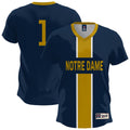 Notre Dame Fighting Irish Lightweight Soccer Fashion Jersey - Navy product image 1, provided for visual reference and