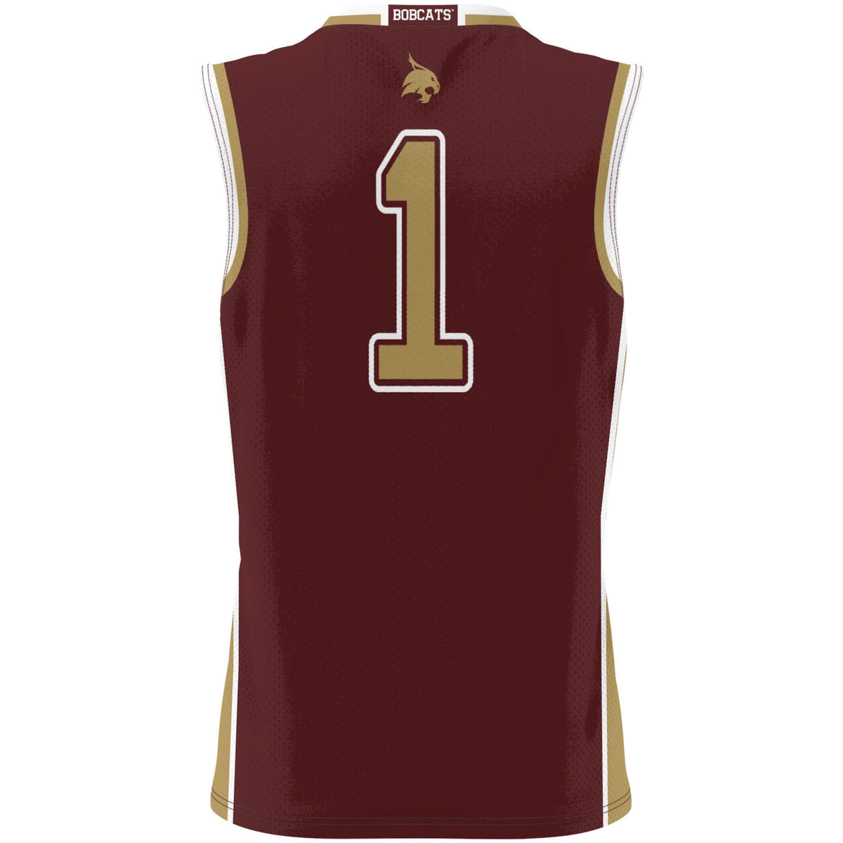 #1 Texas State Bobcats Lightweight Basketball Jersey - Maroon product image 4, provided for visual reference and product