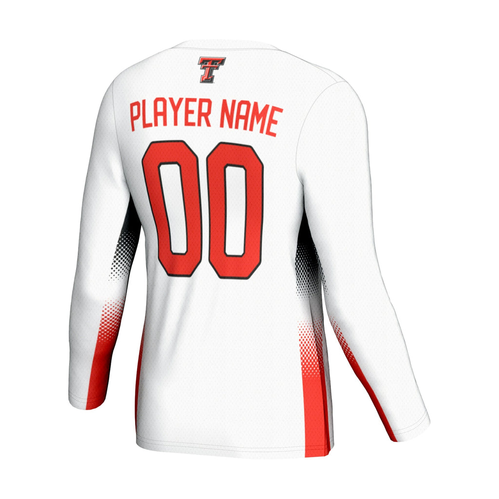 Texas Tech Red Raiders Adult NIL Lightweight Volleyball Jersey - White product image 4, provided for visual reference and