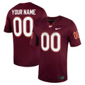 Virginia Tech Hokies Custom Football Game Jersey - Maroon product image 1, provided for visual reference and product detail