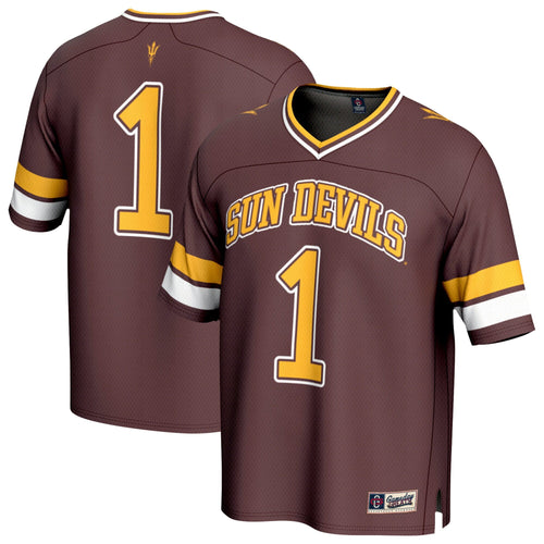 #1 Arizona State Sun Devils Lightweight Collegiate Football Fashion Jersey - Maroon product image 1, provided for visual