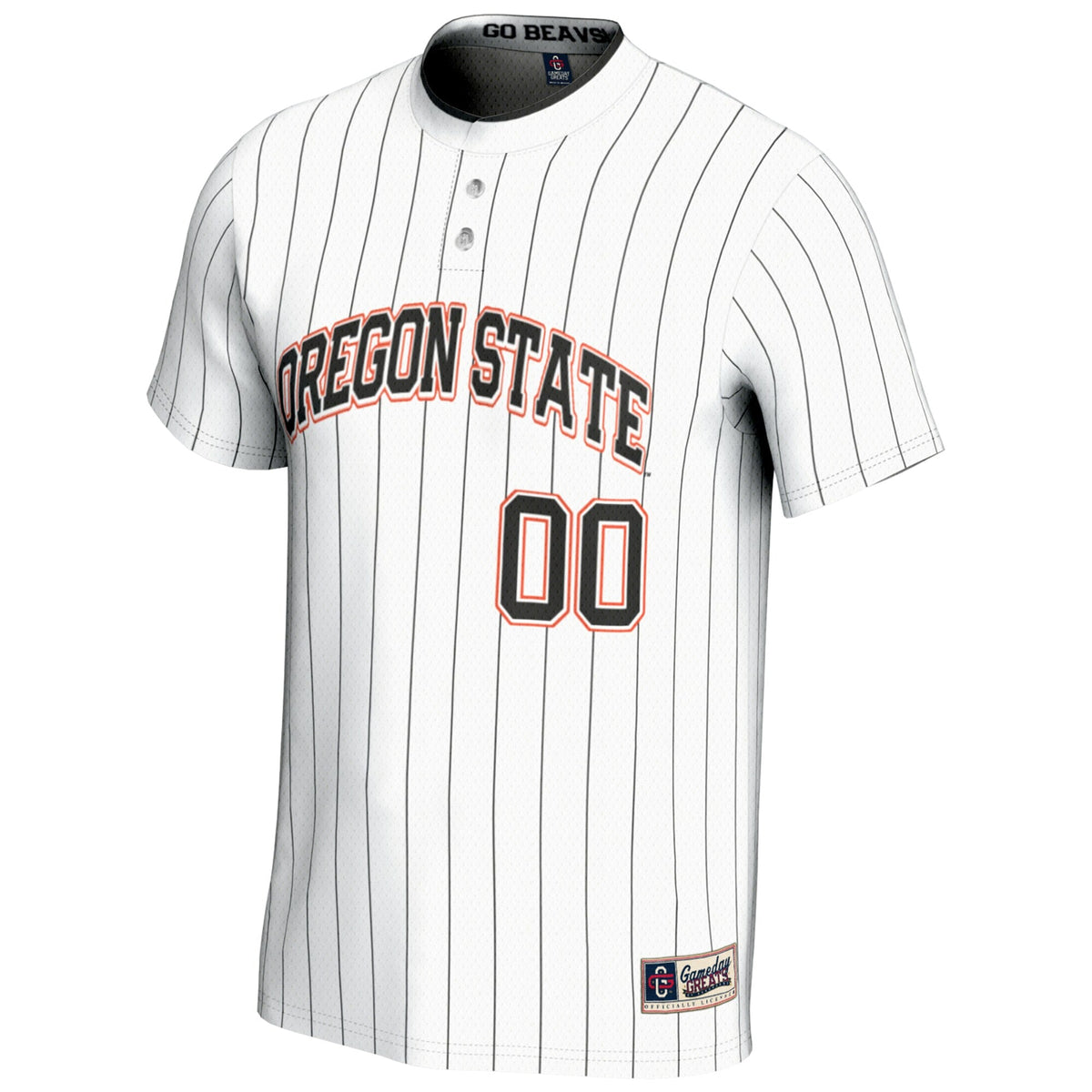 Oregon State Beavers NIL Pick-A-Player Lightweight Softball Jersey - White product image 3, provided for visual reference