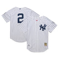 New York Yankees Derek Jeter White 2014 Cooperstown Collection Authentic Throwback Jersey product image 1, provided for