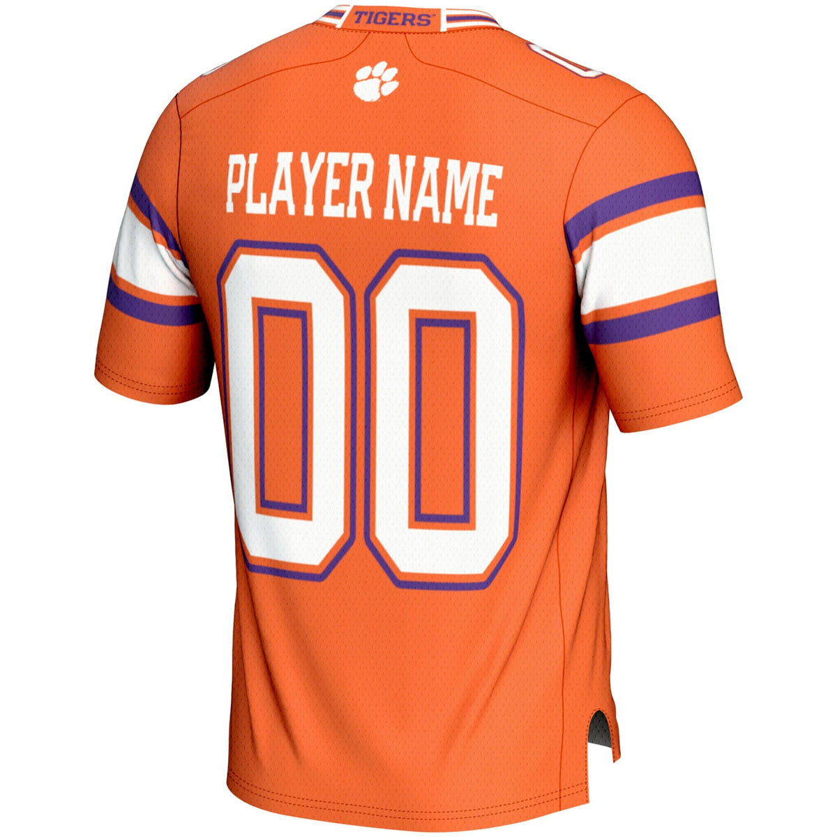 Clemson Tigers NIL Pick-A-Player Football Jersey - Orange product image 4, provided for visual reference and product detail