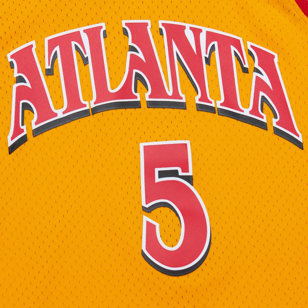 Atlanta Hawks Josh Smith 2004 Alternate Authentic Jersey - Yellow product image 5, provided for visual reference and product