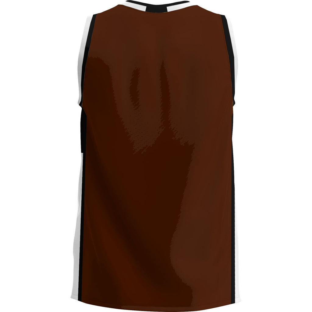 Lehigh Mountain Hawks Lightweight Basketball Jersey - Brown product image 4, provided for visual reference and product