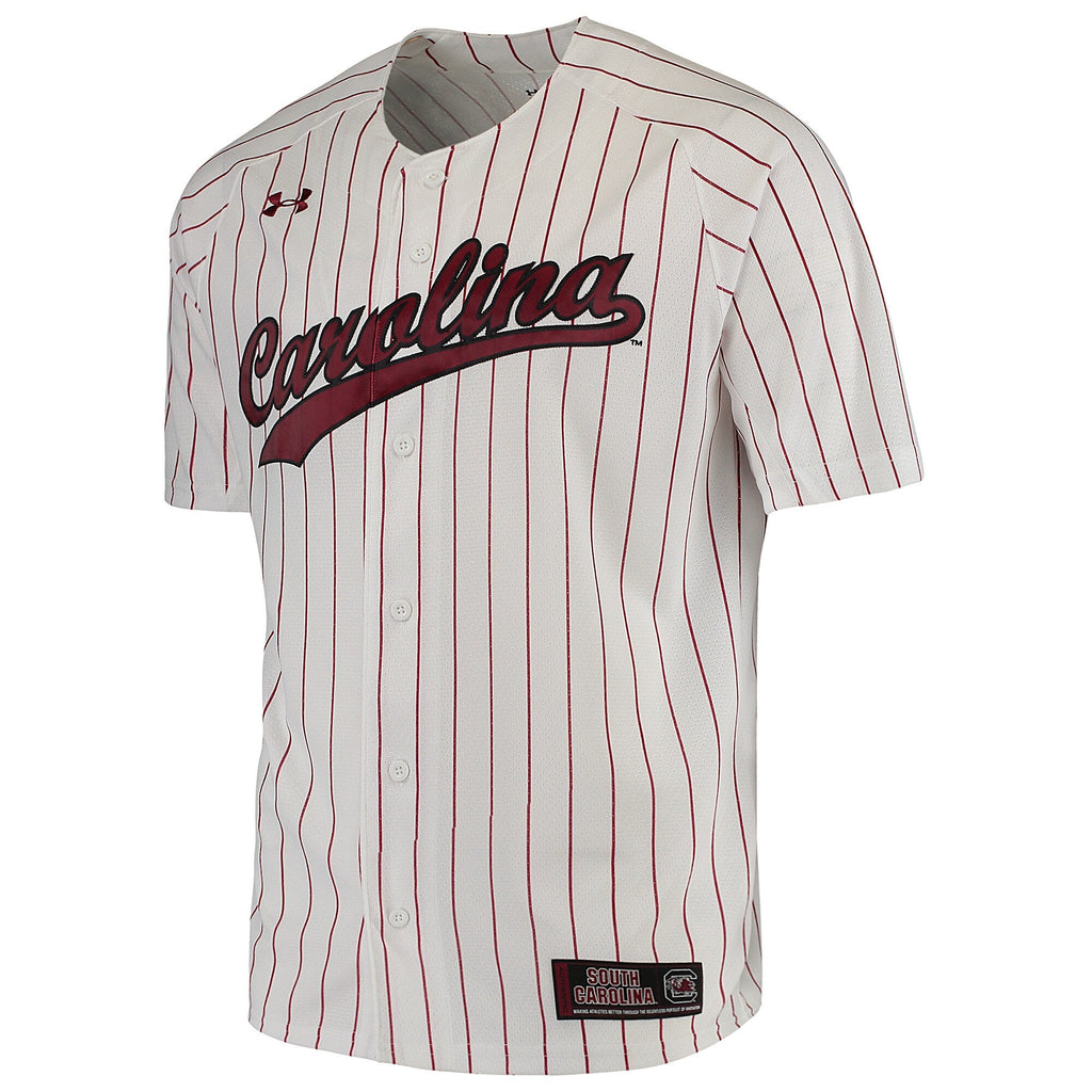 South Carolina Gamecocks Performance Replica Baseball Jersey - White product image 3, provided for visual reference and