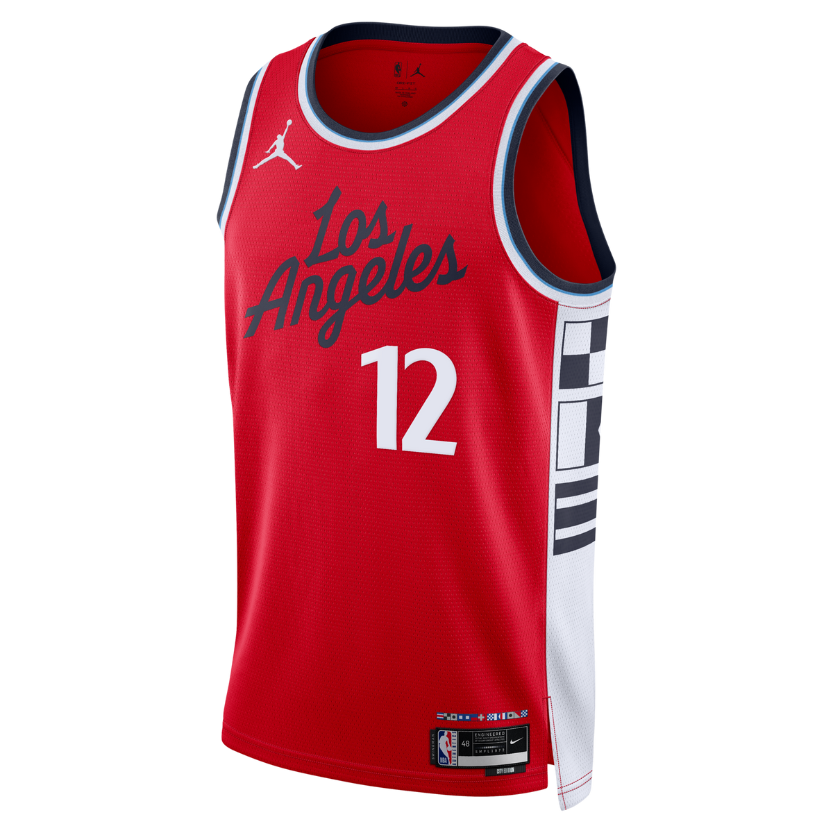 LA Clippers Statement Edition Swingman Jersey - Red - Nick Martinelli product image 3, provided for visual reference and