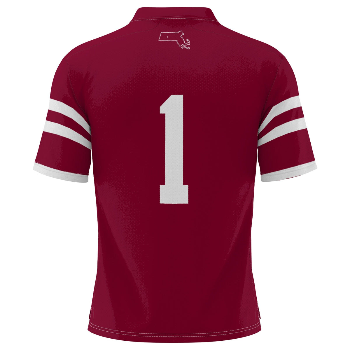#1 UMass Minutemen Football Jersey - Maroon product image 4, provided for visual reference and product detail review