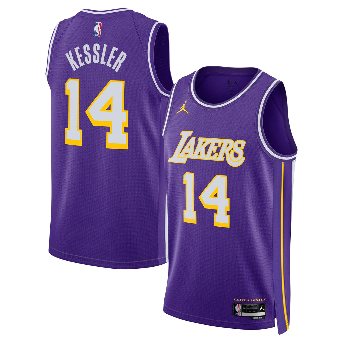 Los Angeles Lakers Statement Edition Jersey - Purple - Walker Kessler product image 2, provided for visual reference and