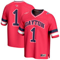 #1 Dayton Flyers Lightweight Collegiate Football Fashion Jersey - Red product image 1, provided for visual reference and