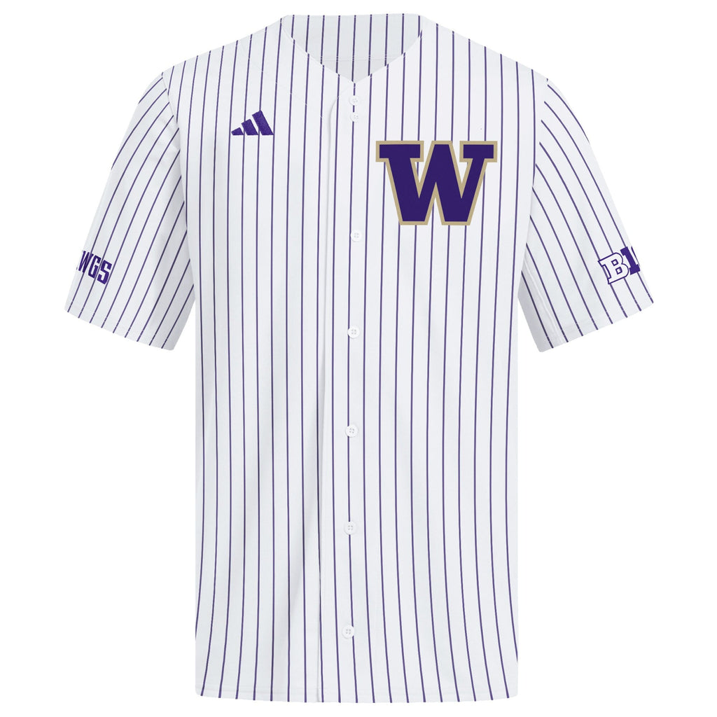 White Washington Huskies Home Replica Baseball Jersey product image 3, provided for visual reference and product detail