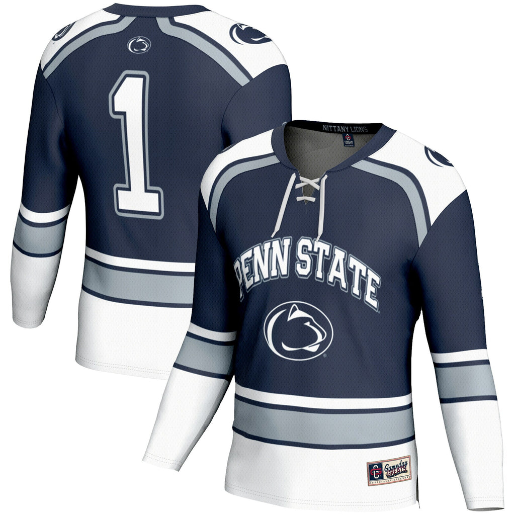 #1 Penn State Nittany Lions Hockey Jersey - Navy product image 2, provided for visual reference and product detail review