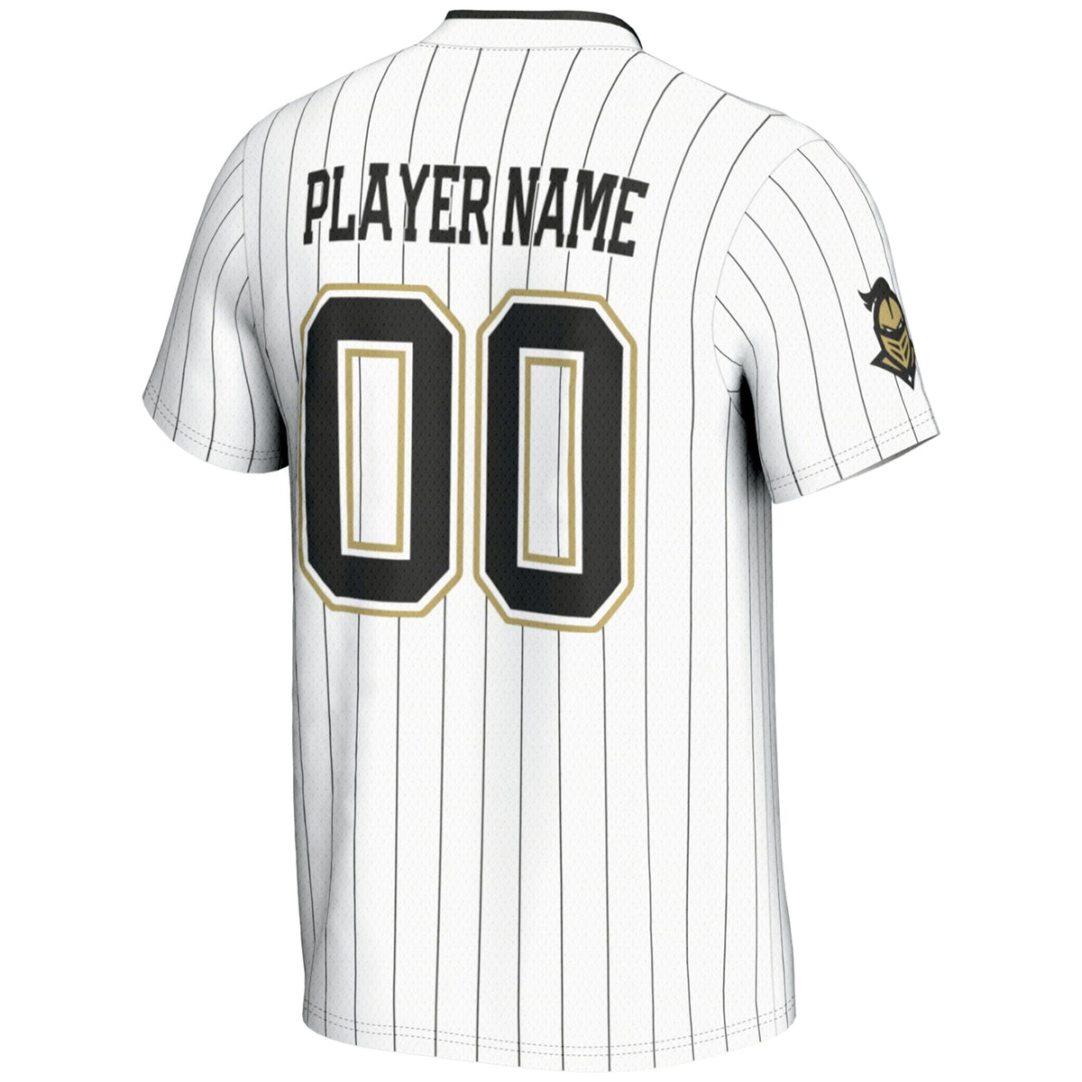 UCF Knights NIL Pick-A-Player Lightweight Softball Jersey - White product image 4, provided for visual reference and product