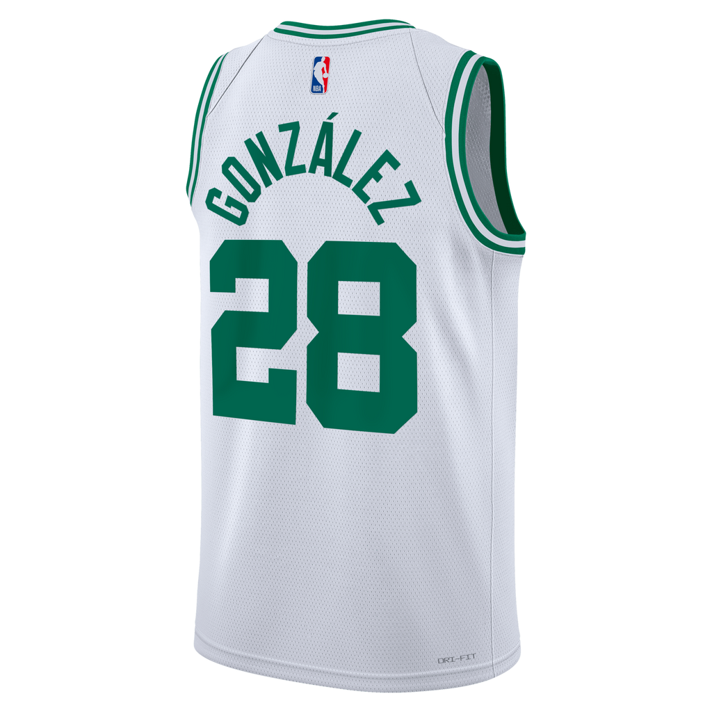 Boston Celtics Association Edition Swingman Jersey - White - Hugo González product image 4, provided for visual reference