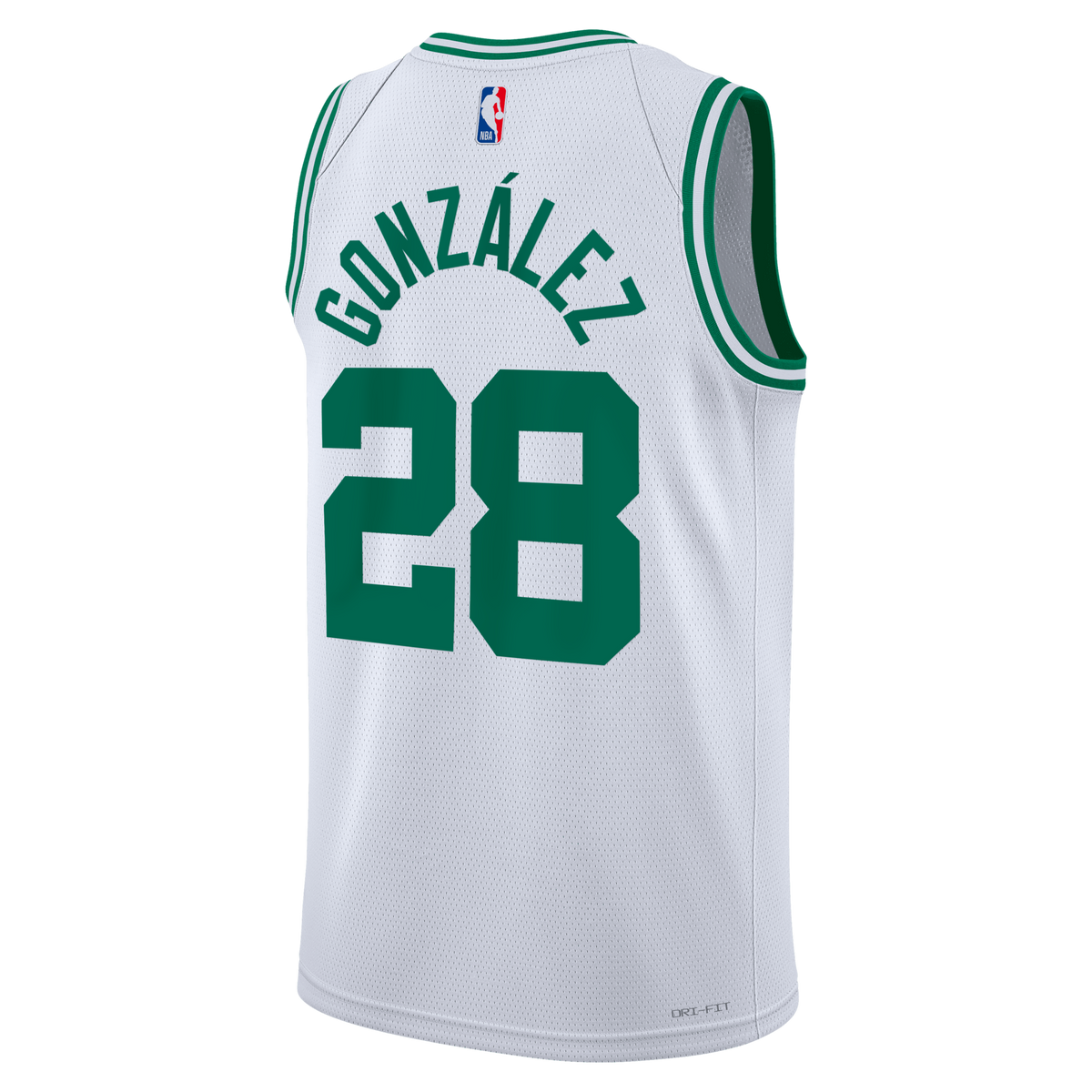 Boston Celtics Association Edition Swingman Jersey - White - Hugo González product image 4, provided for visual reference