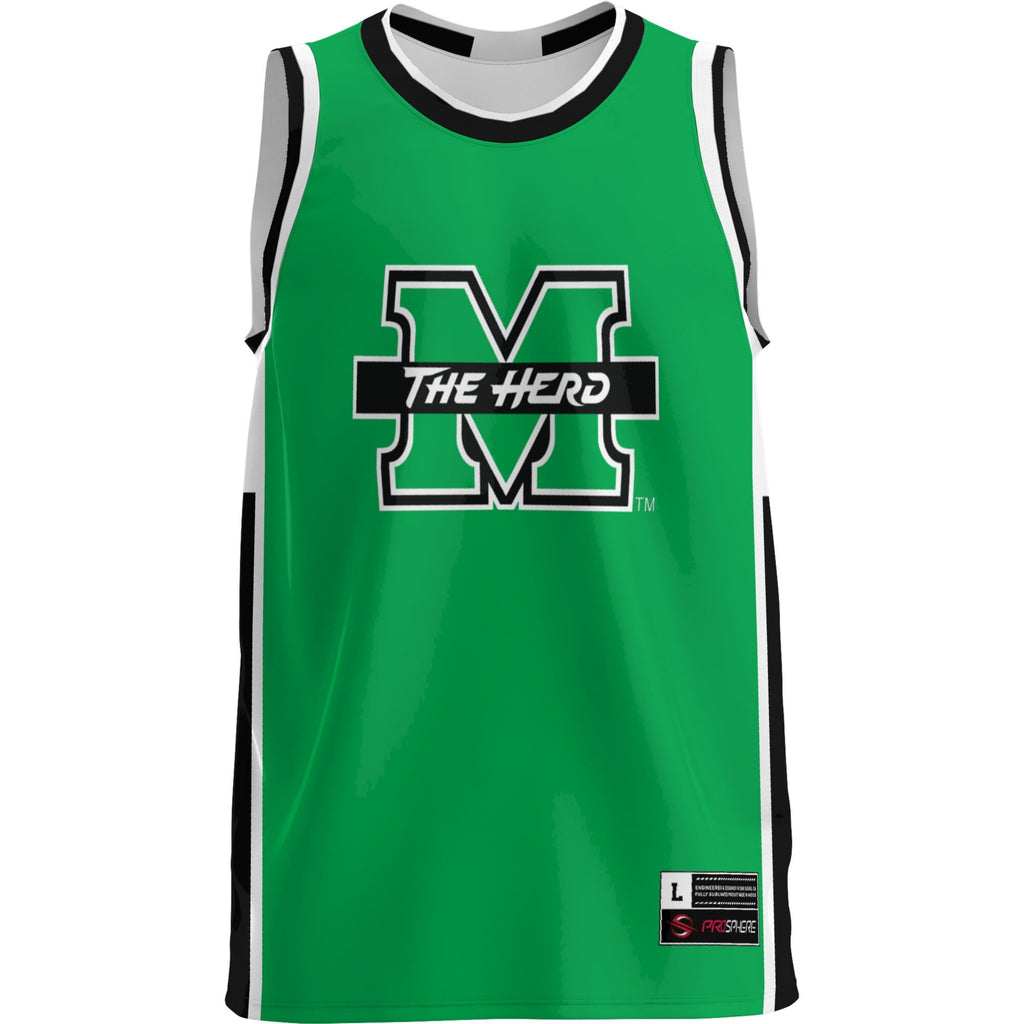 Marshall Thundering Herd Lightweight Basketball Jersey - Green product image 3, provided for visual reference and product