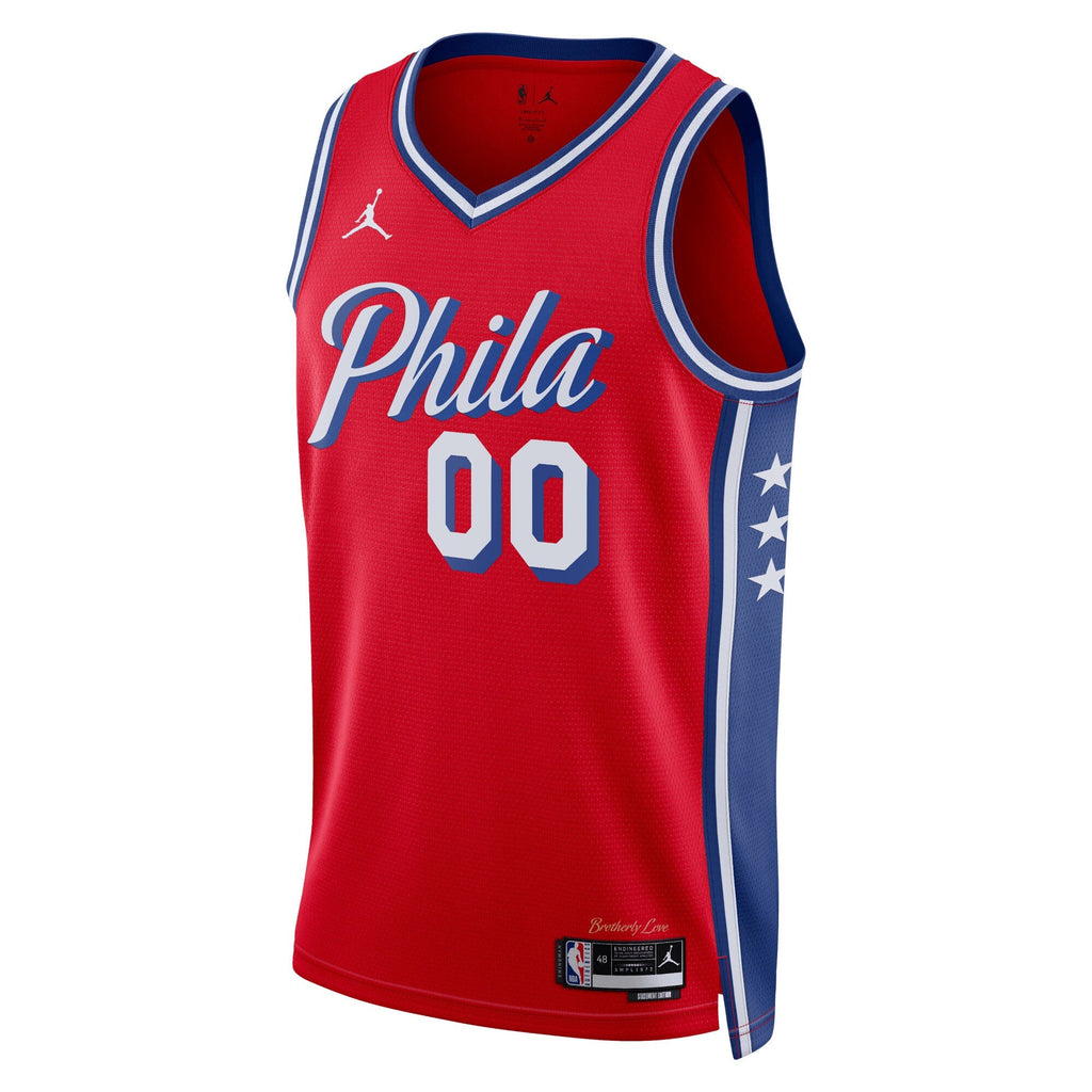 Philadelphia 76ers Statement Swingman Jersey - Custom product image 2, provided for visual reference and product detail