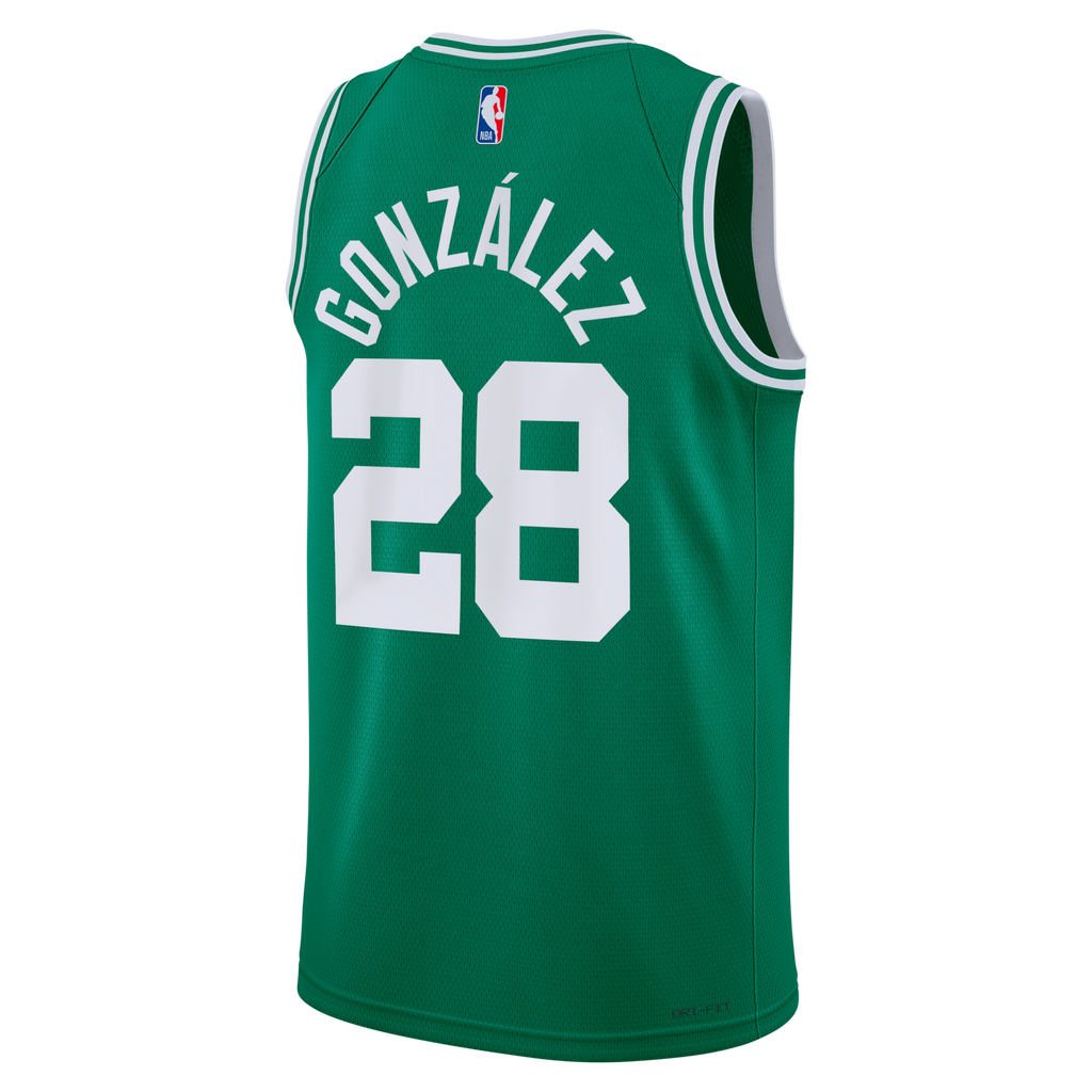 Boston Celtics Icon Edition Swingman Jersey - Kelly Green - Hugo González product image 4, provided for visual reference and