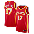 Atlanta Hawks Icon Edition Swingman Jersey - Red - Onyeka Okongwu product image 1, provided for visual reference and product