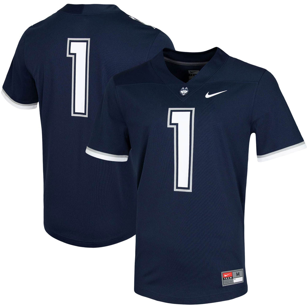 #1 UConn Huskies Untouchable Game Jersey - Navy product image 2, provided for visual reference and product detail review