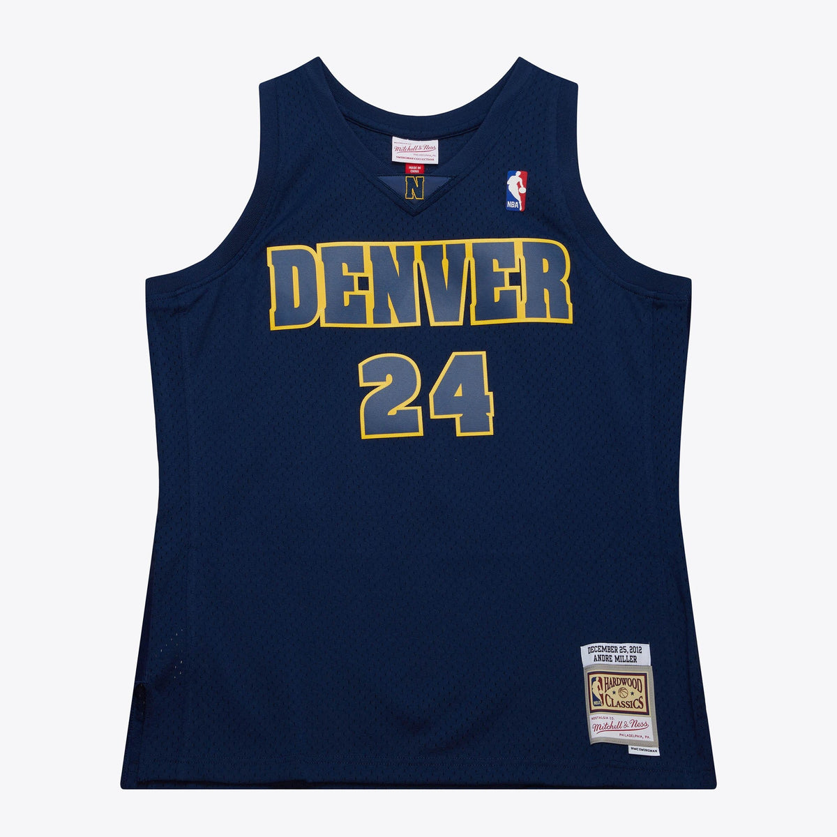 Denver Nuggets Andre Miller 2012 Day Authentic Jersey - Ash Blue product image 3, provided for visual reference and product