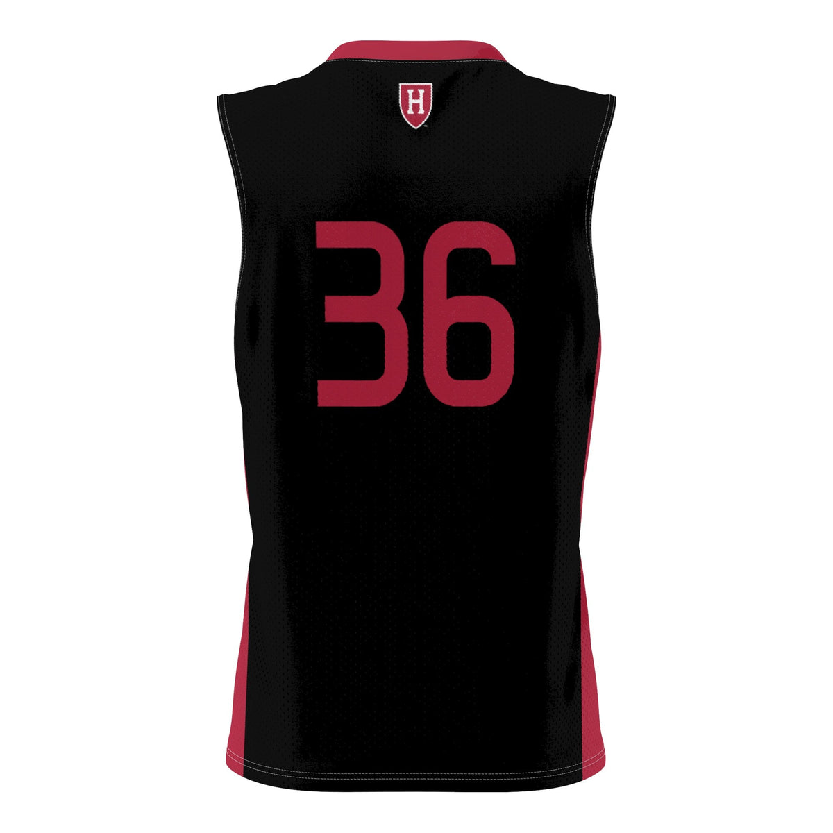 #36 Harvard Crimson Lightweight Basketball Jersey - Black product image 4, provided for visual reference and product detail