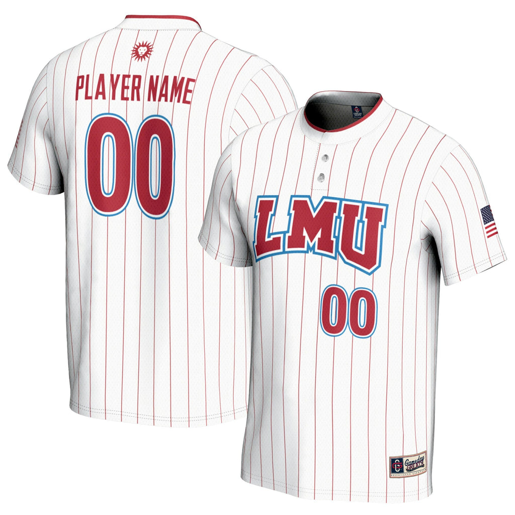 Loyola Marymount Lions NIL Pick-A-Player Softball Lightweight Jersey - White product image 2, provided for visual reference